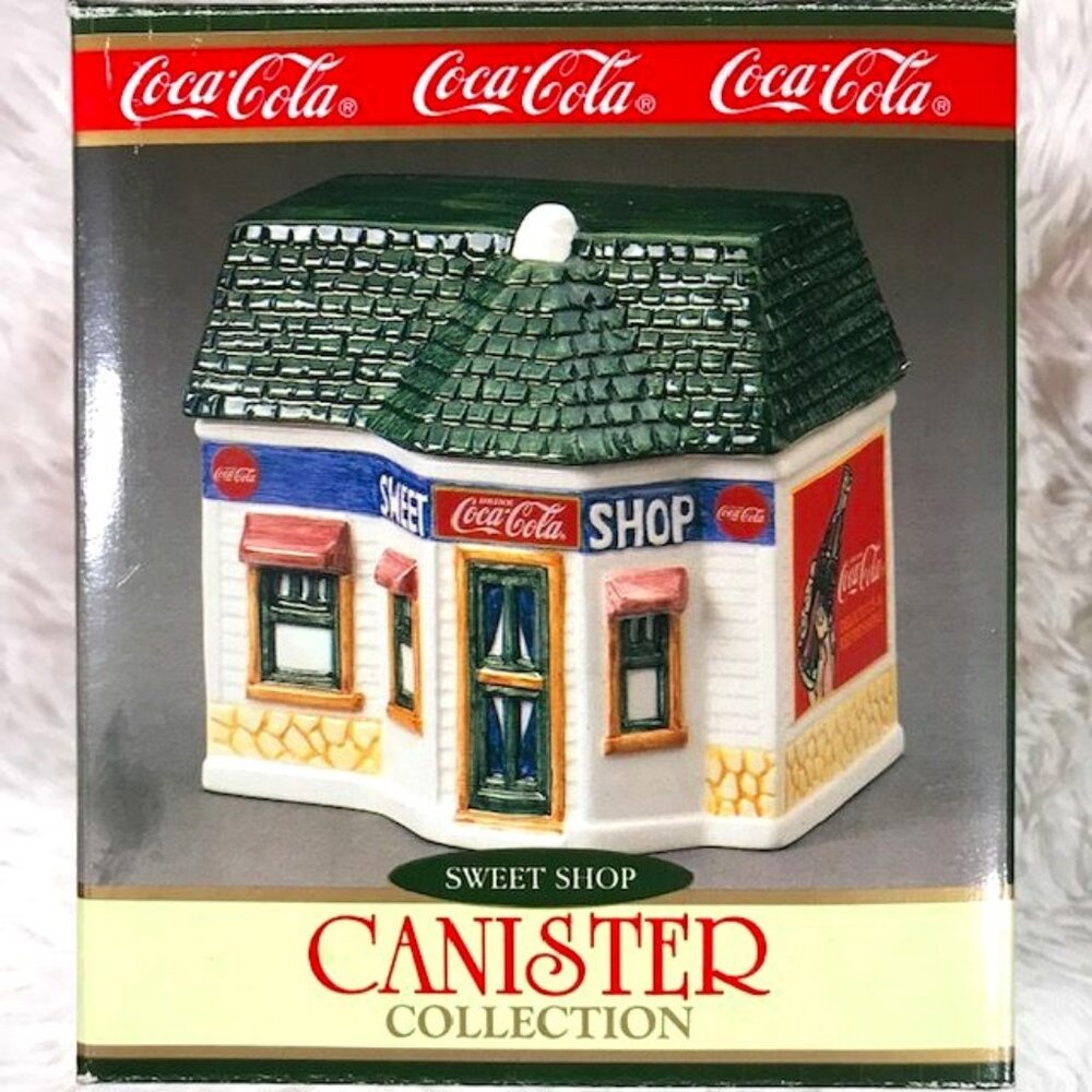Vintage Coca-Cola Canister Collection 'Sweet Shop' Miniature Canister